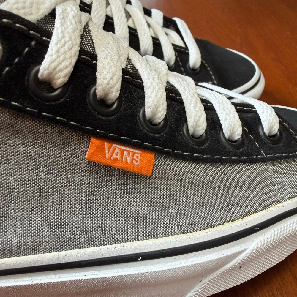 Vans Ferris Mens 8 Black Grey Textile Low Top Skate Shoes Streetwear Gorpcore